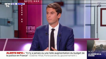 Gabriel Attal sur 2022: "On n'est pas du tout dans la campagne (présidentielle) aujourd'hui"