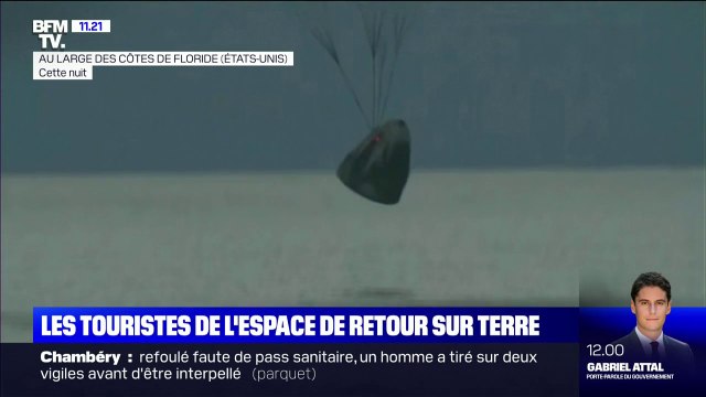 Les quatre touristes de SpaceX sont de retour sur Terre, après trois jours dans l'espace