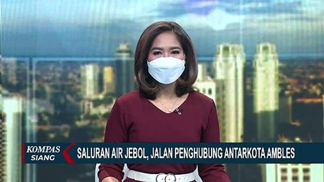 Jebol! Akses Jalan Raya Utama Kabupaten Klungkung Ambles
