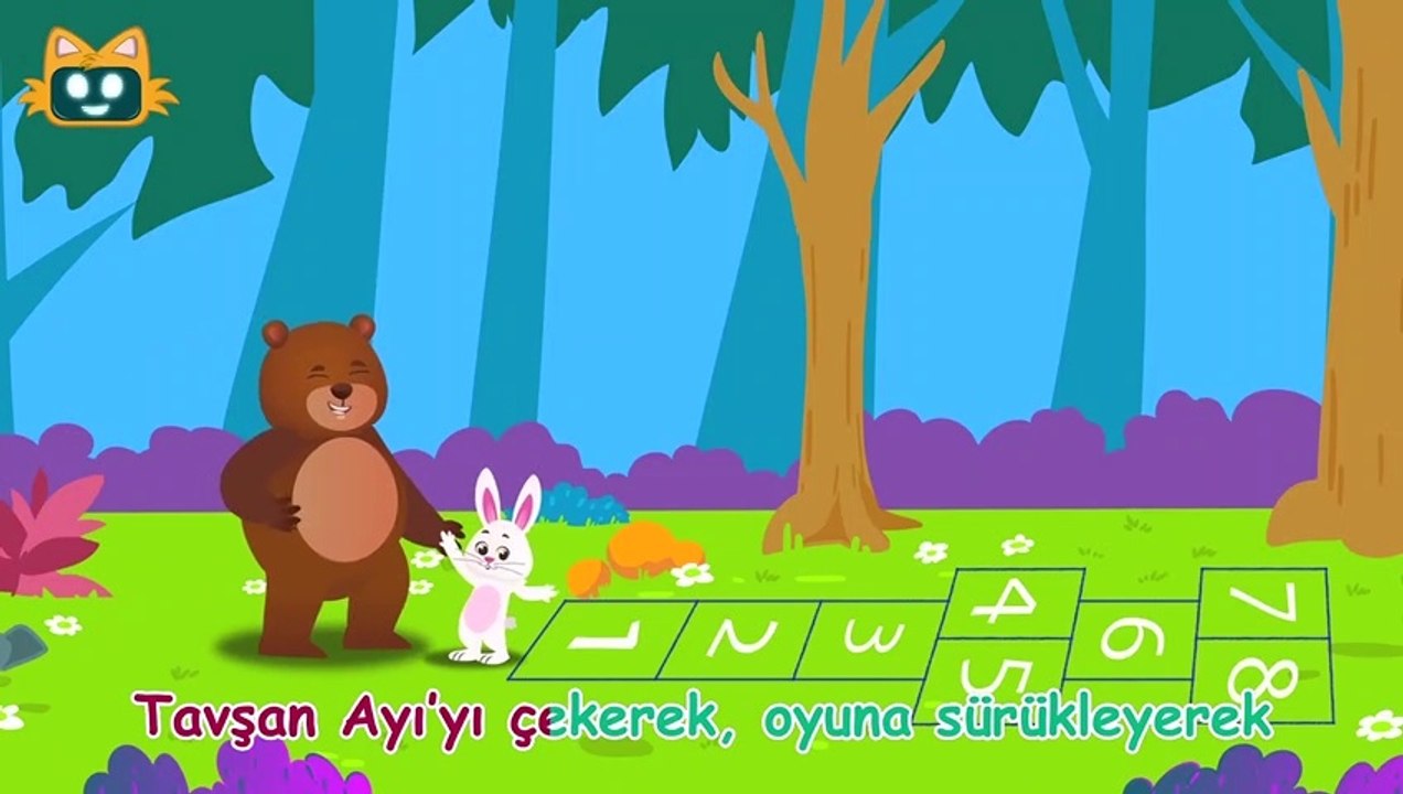 Küçük Tavşan ile Tombik Ayı Sek Sek Oynuyor  Çocuk Şarkısı