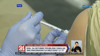 DOH: Sa Oktubre posibleng simulan ang bakunahan sa mga edad 12-17 | 24 Oras Weekend