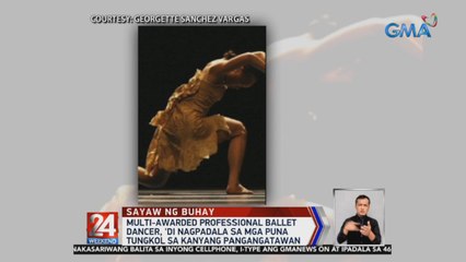 Multi-awarded professional ballet dancer, 'di nagpadala sa mga puna tungkol sa kanyang pangangatawan | 24 Oras Weekend