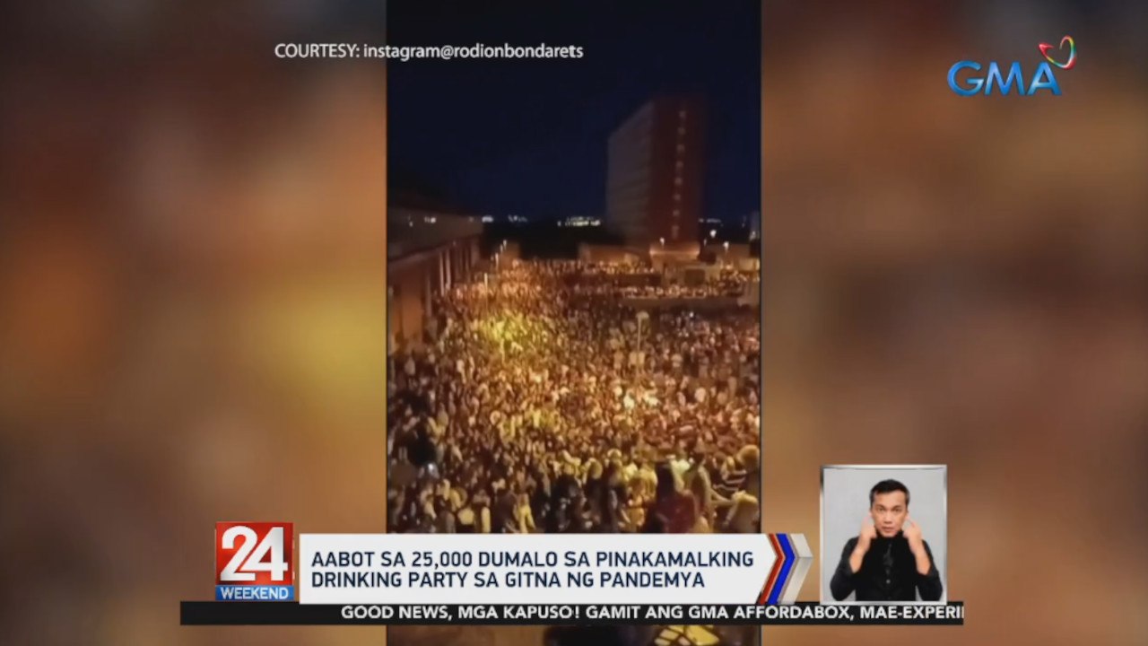Aabot sa 25,000 dumalo sa pinakamalaking drinking party sa gitna ng pandemya | 24 Oras Weekend