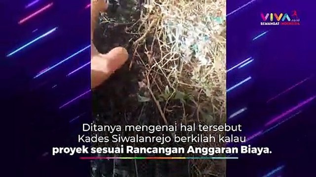 Pembangunan Ngawur! Aspal Jalan Mudah Dikelupas Tangan