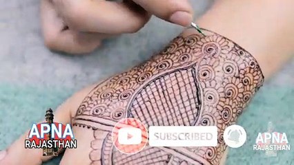 Cottonbud Mehndi New Stylish Mehndi from Earbuds, Stylish Cotton bud gol tikki mehndi for hands, Shaded mehndi trick