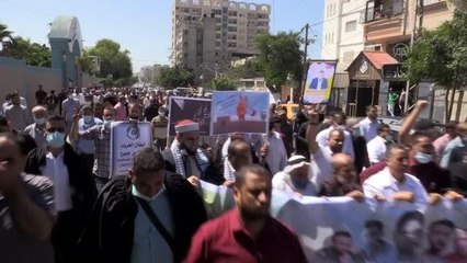 Filistinli tutuklulara destek yürüyüşü