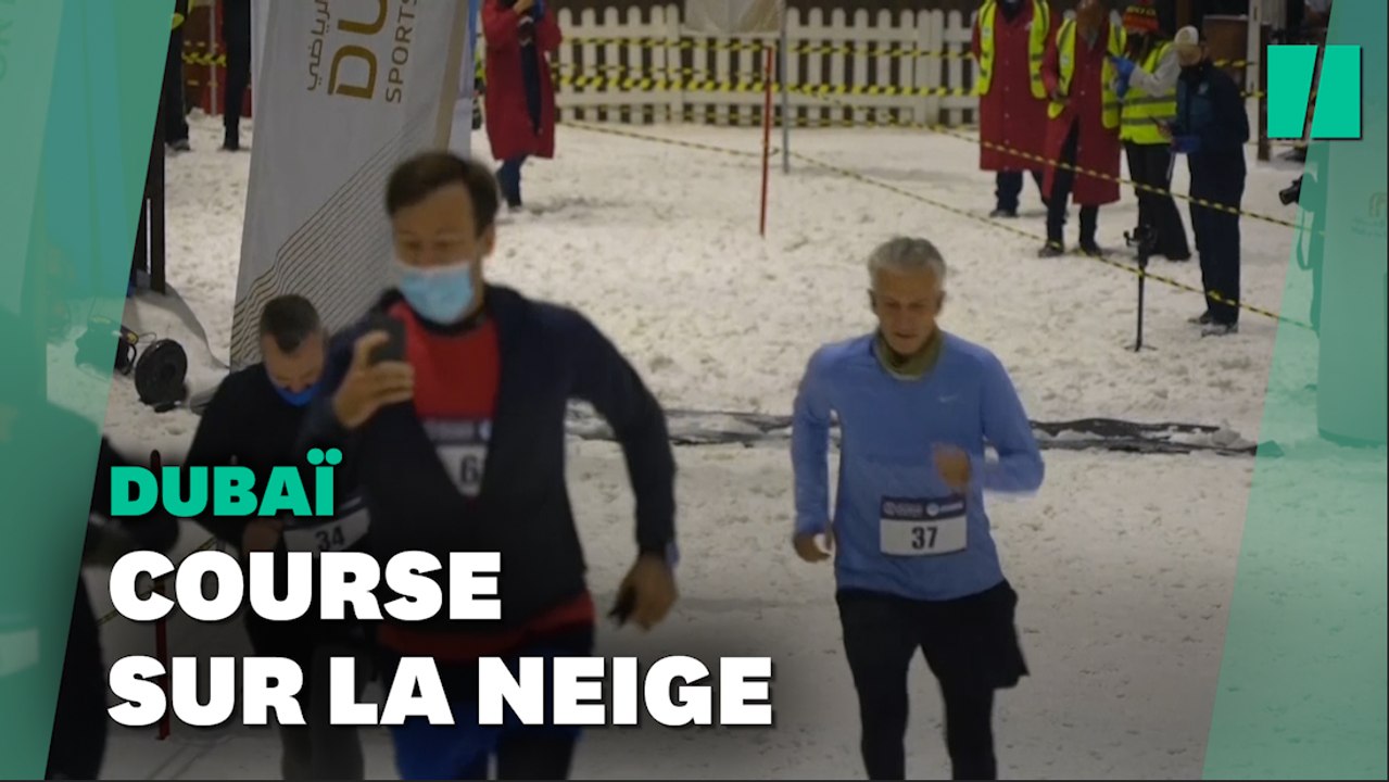 À Dubaï, une course sur la neige par plus de 40 degrés