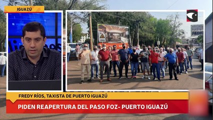 Piden reapertura del paso Foz- Puerto Iguazú