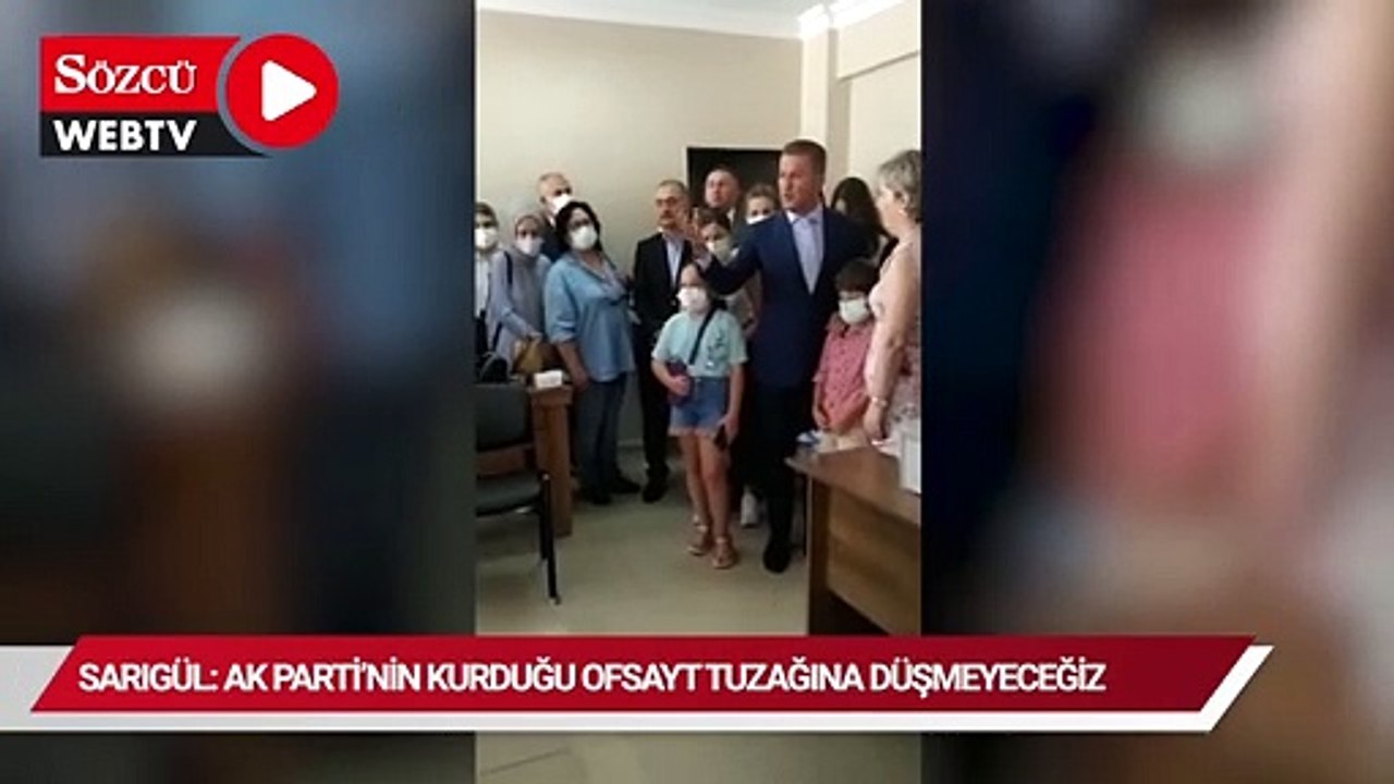 Sarıgül: AK Parti’nin kurduğu ofsayt tuzağına düşmeyeceğiz