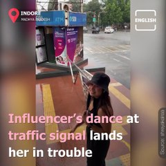 Indore: Influencer Dances At Traffic Signal To Spread A Message, Draws Flak