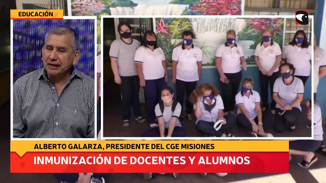 Inmunización de docentes y alumnos