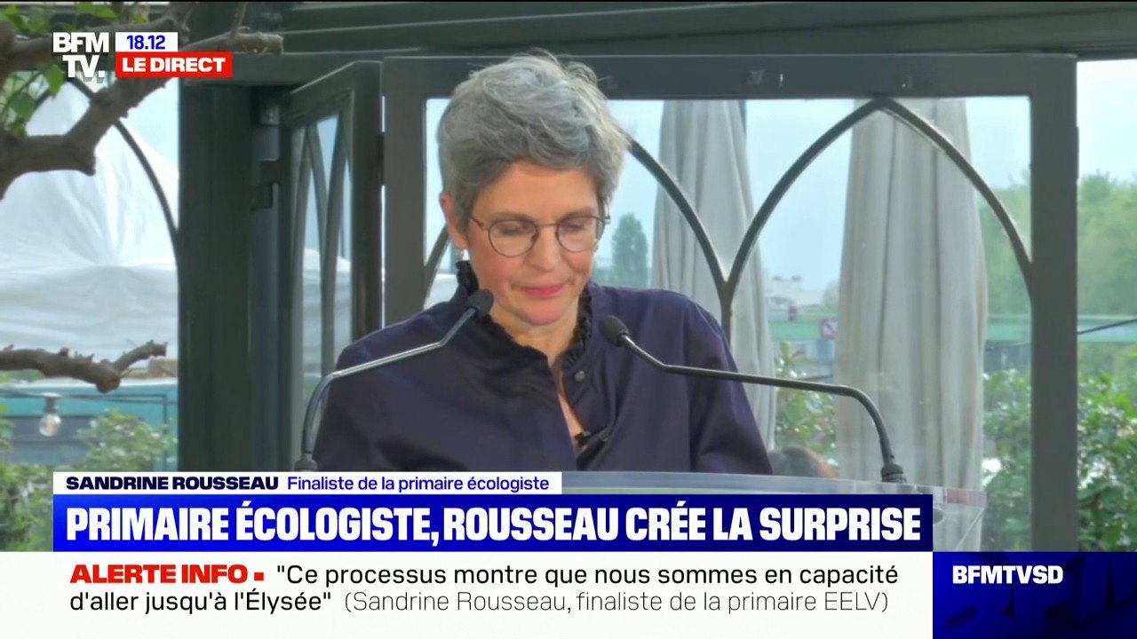 Sandrine Rousseau: "Ce résultat est une surprise que pour les personnes qui n'ont pas saisies les évolutions de la société"