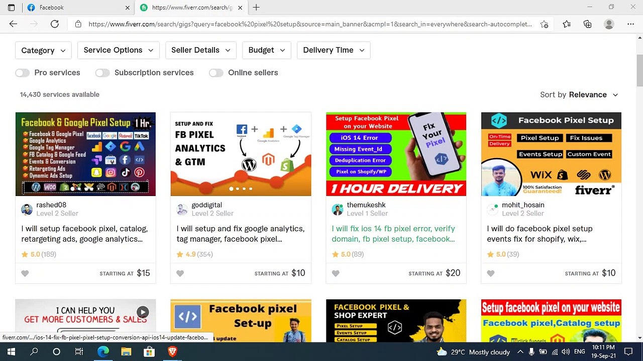 Fiverr marketplace DM 01