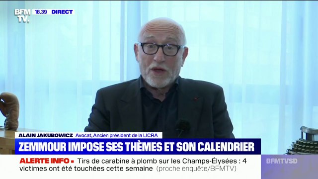 Pour l'ancien président de la Licra Alain Jakubowicz, Éric Zemmour crache sur la France