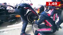 Record du monde d'arrêt au stand le plus rapide en F1 (GP de Grande-Bretagne 2019)