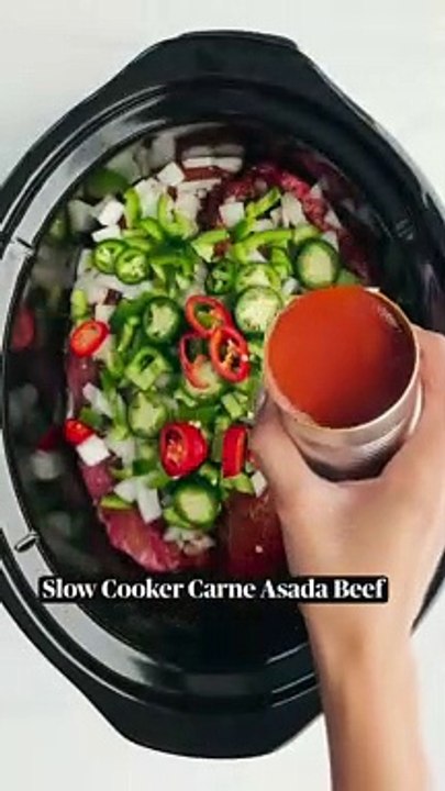 Slow Cooker Carne Asada Beef only on everytimemasti