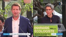 Primaire écologiste : un duel entre Yannick Jadot et Sandrine Rousseau au second tour