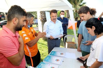 Atakum sahilinde oryantiring heyecanı