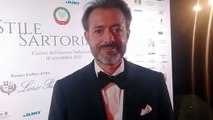 Galà  Accademia Nazionale Sartori di Roma Pino Peluso intervistato da Marilena Alescio