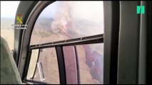 La erupción del volcán de La Palma, vista desde un helicóptero