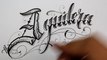  Dibujando lettering AGUILERA LETTERING  Fancy Chicano lettering ✨ - Nosfe Ink Tattoo tatuajes