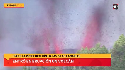 Entró en erupción un volcán