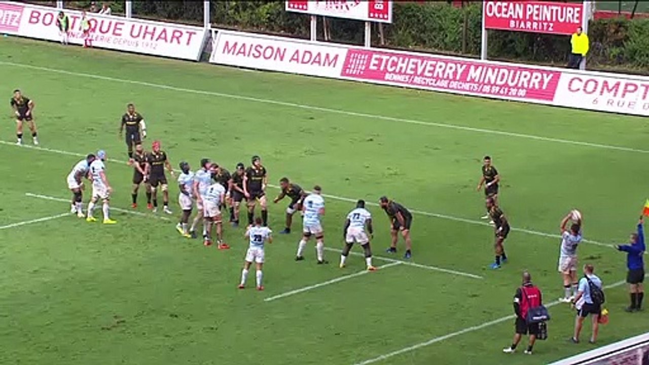 TOP 14 - Essai de Camille CHAT (R92) - Biarritz Olympique - Racing 92 - J03 - Saison 2021/2022