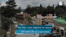 Por inundaciones evacuan viviendas y tres hoteles en Tequisquiapan, Querétaro