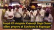 Punjab CM-designate Charanjit Singh Channi offers prayers at Rupnagar Gurdwara