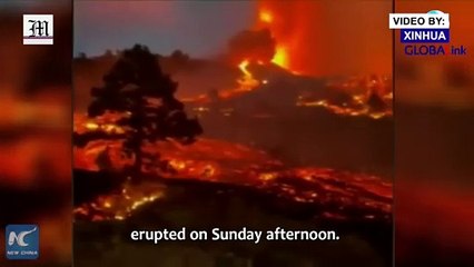 Over 5,000 people evacuated as volcano erupts on Spain's La Palma island