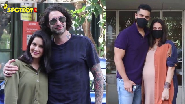 Couples day Out! Neha Dhupia-Angad Bedi & Sunny Leone-Daniel snapped across in the city | SpotboyE