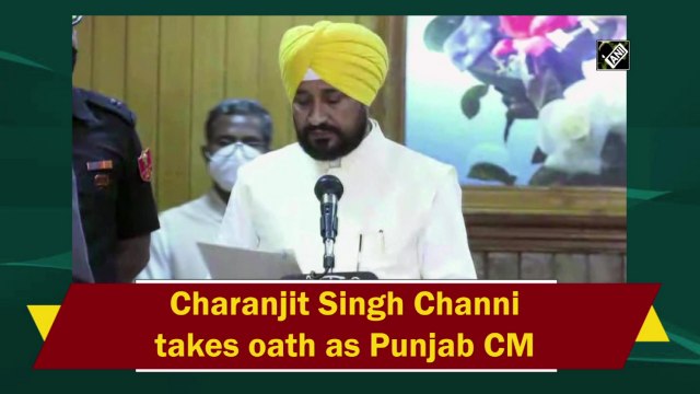 Charanjit Singh Channi takes oath as Punjab CM