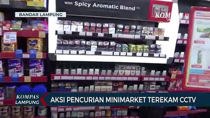 Aksi Pencurian Minimarket Terekam CCTV