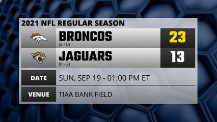 Broncos @ Jaguars Game Recap for SUN, SEP 19 - 01:00 PM ET