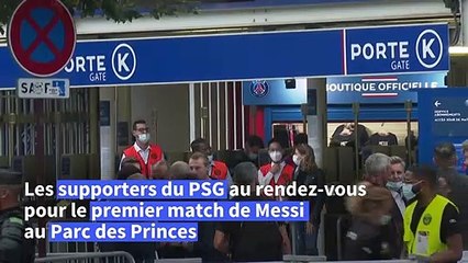 Football: Premier match de Messi à Paris, les supporters au rendez-vous