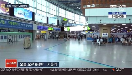 서울역 막바지 귀성행렬…"올해는 가서 기뻐요"