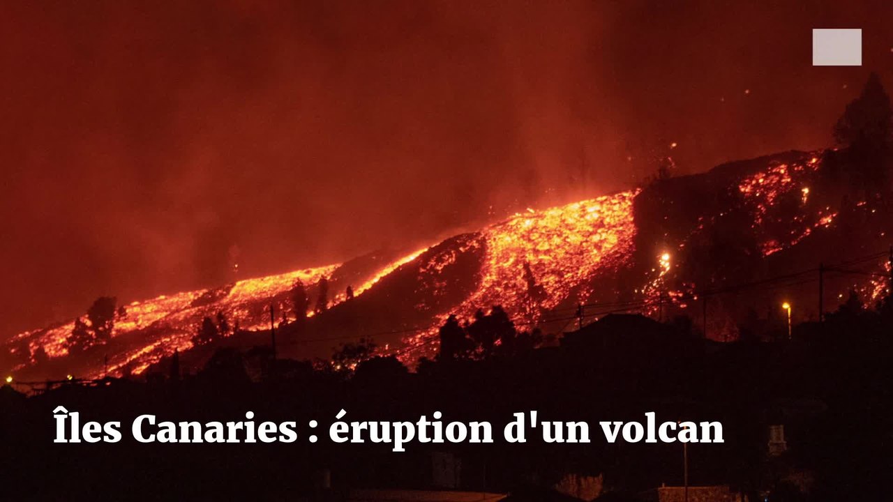 Iles Canaries: éruption d'un volcan