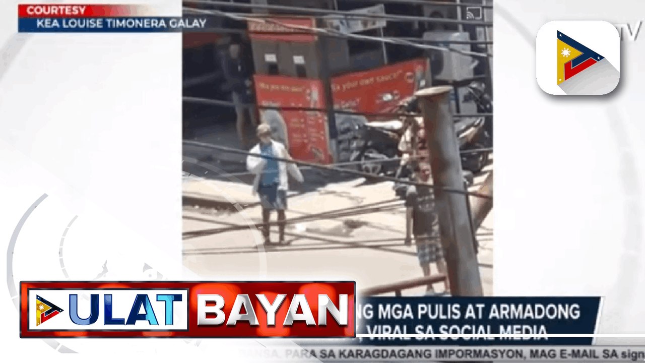 Engkwentro sa pagitan ng mga pulis at armadong lalaki sa Butuan City, viral sa social media