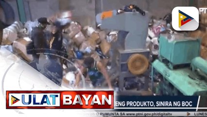 Higit P7.4-B halaga ng pekeng produkto, sinira ng BOC