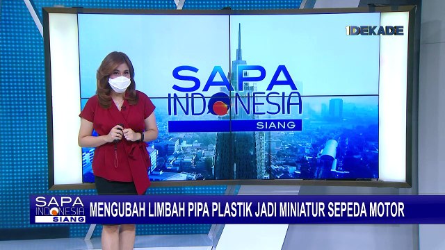 Seorang Warga di Klaten Ubah Limbah Pipa Plastik Jadi Miniatur Motor dan Mobil