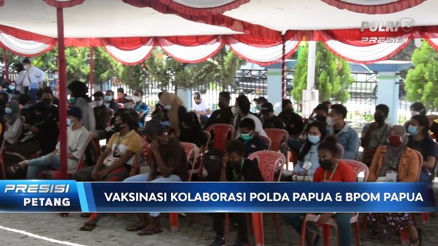 Kolaborasi dengan BPOM, Polda Papua Gelar Vaksinasi Jelang PON XX