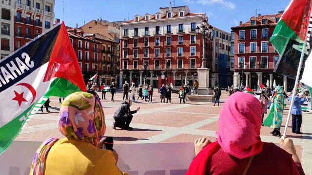 Concentración en apoyo al pueblo saharaui en Valladolid. ICAL