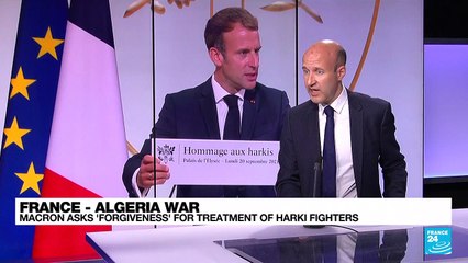 France - Algeria war: Macron asks 'betrayed' Harki fighters for 'forgiveness'