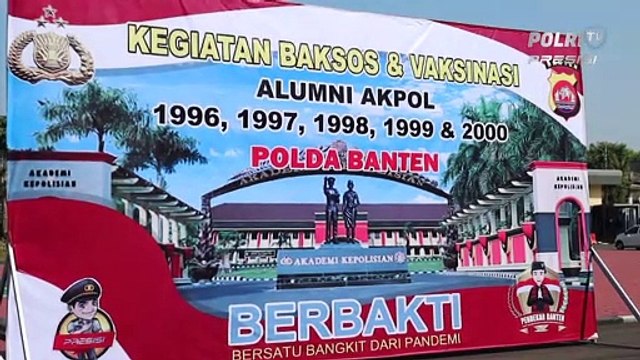Bakti Sosial & Vaksinasi Massal Alumni Akpol Polda Banten