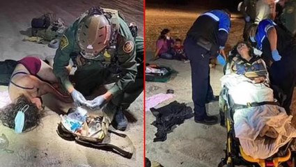 Dünya bu görüntüleri konuşuyor! ABD'ye geçmeye çalışan Meksikalı mülteciler arı sürüsünün saldırısına maruz kaldı