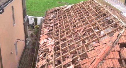 Corte Palasio (LO) - Tromba d'aria danneggia edifici (20.09.21)