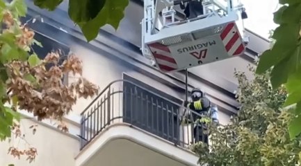 Pescara - In fiamme appartamento in Via Battisti (20.09.21)