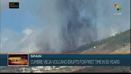 Spain:The Cumbre Vieja volcano erupts
