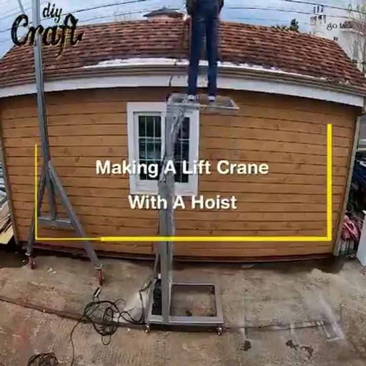 How to Make Crane Lift  Build Material Lifting Machine for Building Construction diy minicraft
