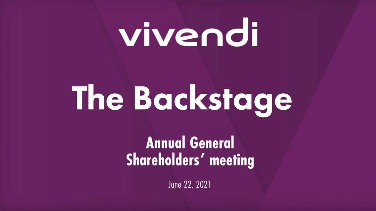 The backstage of Annual General Shareholders' Meeting of June 22, 2021